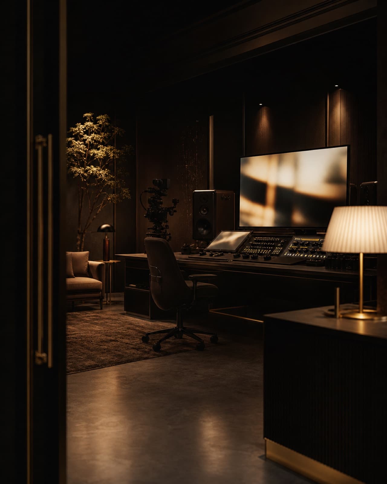 Inside the studio