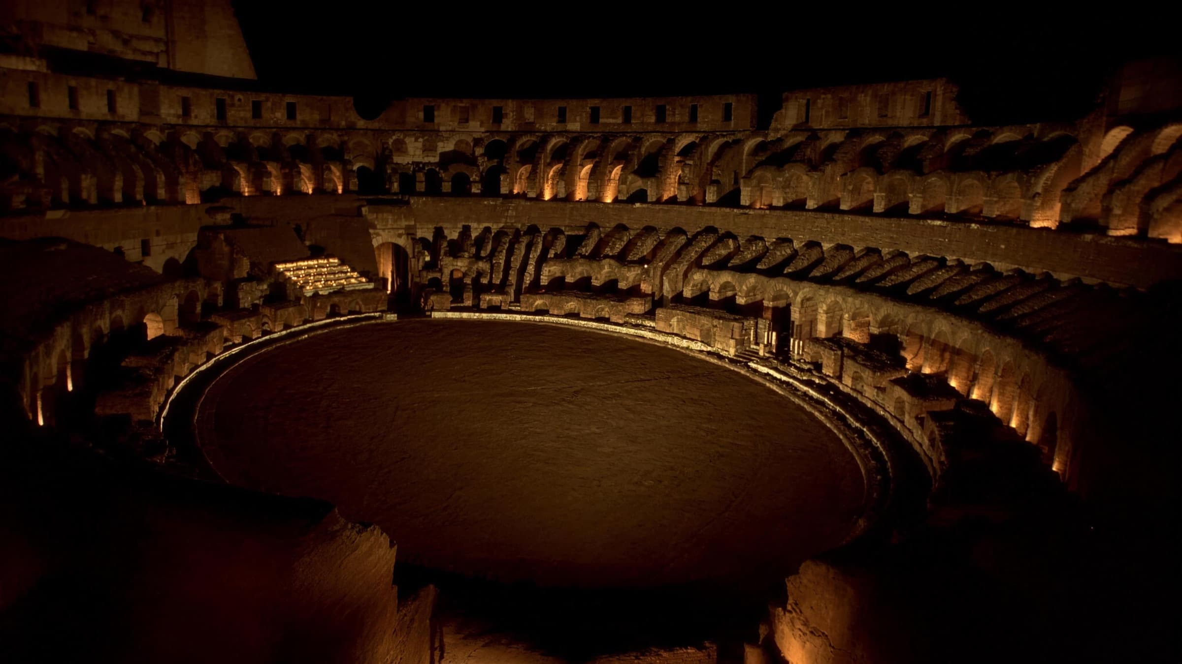Atmosphere reference — the Colosseum by night — mood anchor